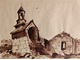"Руины церкви" бумага сепия Klaus Ensikat 1950-е годы