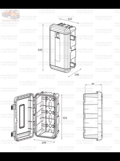 Пенал для огнетушителя DR 6