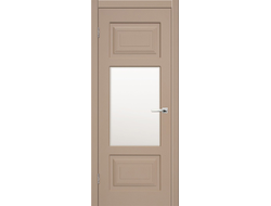 Дверь со стеклом Гранд 03, цвет кофе.