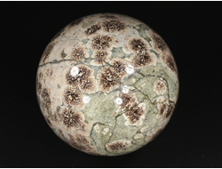 Шар "Яшма цветочная, хризантемовая", Казахстан (70 мм, 469 г) №29775