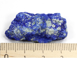 Азурит, необработанный "дикий" образец, Россия, Челябинская обл., Михеевское  месторождение (35*20*16 мм, 13 г) №28306