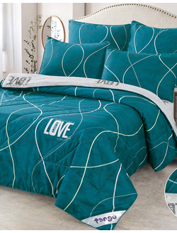 Постельное белье с одеялом TANGO De Verano микросатин семейное 150x200x2 230x250x1 50x70x2 Y500-14