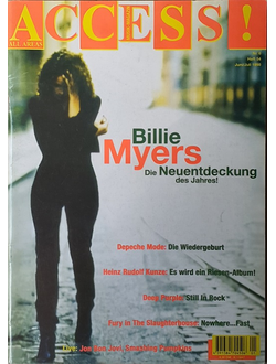 Access! Magazine Billie Myers Иностранные музыкальные журналы в Москве в России, Intpressshop