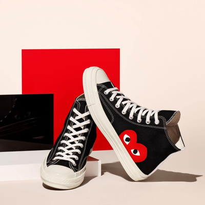 Converse garcons black top