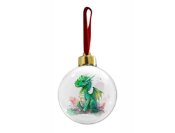 Новогодний ёлочный шар год Дракона №11
