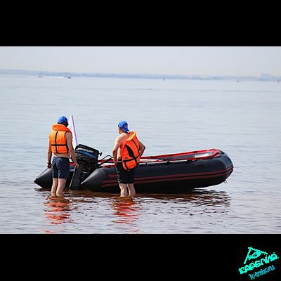 Лодка ПВХ Мнев и К Korsar Командор KMD-430Pro Чёрный