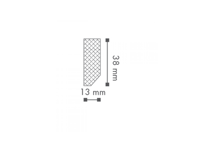 Плинтус FT1 WALLSTYL® - 38*13*2000мм