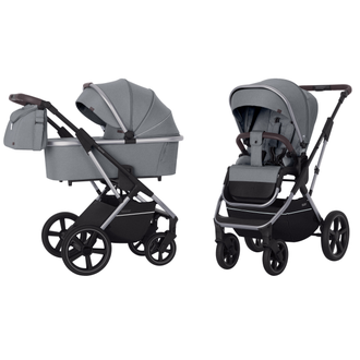 Коляска 2в1 Carrello Aurora/С CRL-6505 Silver Grey