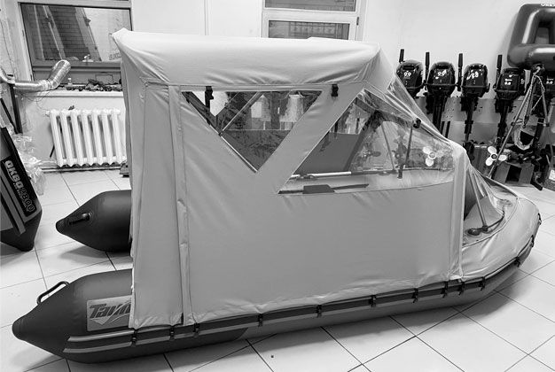 Ходовой тент на лодку ПВХ Таймень NX 3200 магазин Мне лодку Уфа