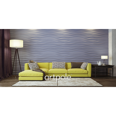 Гипсовая панель SILK (Волна) + LED артикул D-0002