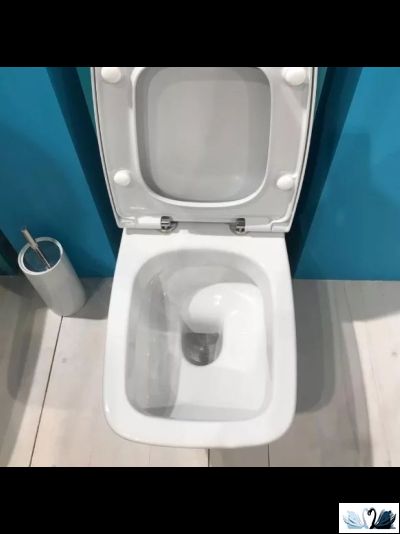 Комплект ПЭК Santek Нео 1.WH50.1.776. Инсталляция с кнопкой (черный, матовый) и подвесной унитаз с сиденьем микролифт