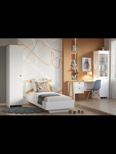 Теодора комплект мебели для детской комнаты Белый/Дуб крафт