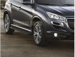 Пороги на Peugeot 4008 (2012-…) Black-Premium