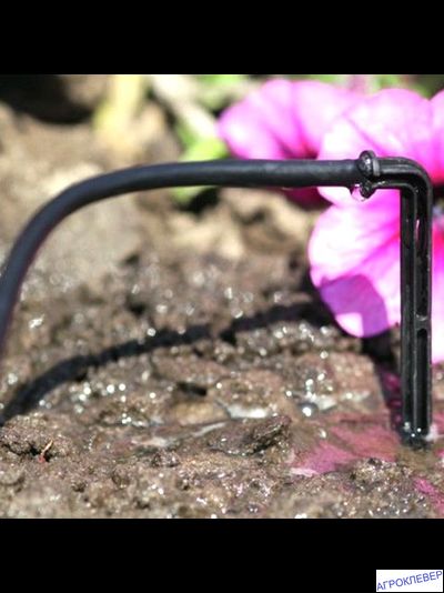 Стойка-капельница угловая 15см под трубку 3мм