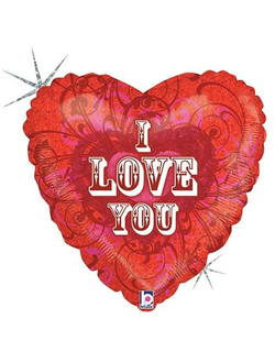 Сердце I love you 36"/91см