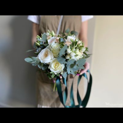Букет невесты &amp; Бутоньерка № 1314