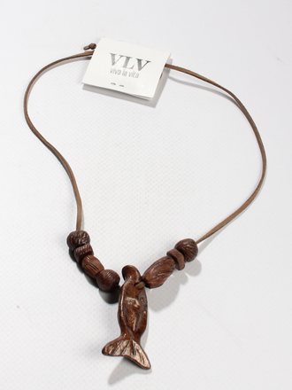 Подвеска "Рыбка с бусинами2" керамика