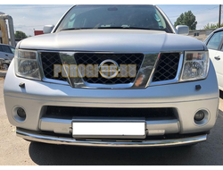Защита переднего бампера d60 для Nissan Pathfinder (2004-2010)