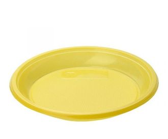 Тарелка десертная d=210 желтая 12шт. Мистерия/80уп в кор