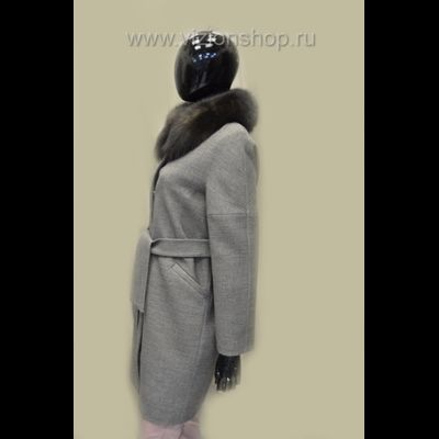 Российское пальто для женщин зимнее Арти мода Arti moda 1739 серое