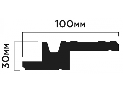 Карниз A100V1 HIWOOD - 30*100*2000мм