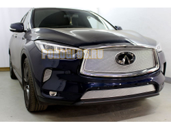 Защита радиатора Infiniti QX50 2021- chrome верх PPREMIUM
