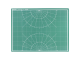 Коврик (мат) для резки BRAUBERG, 3-слойный, А2 (600х450 мм), двусторонний, толщина 3 мм, зеленый, 236903