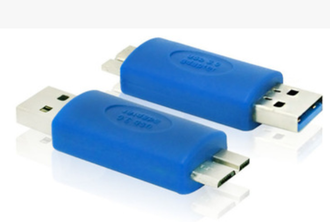 Переходник USB 3,0 штекер -  micro USB штекер