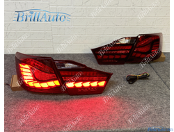 Стопы Toyota Camry 50 2011-2014 тюнинг с анимацией