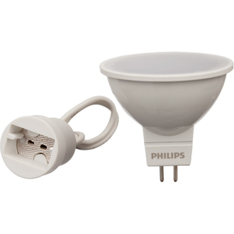 Лампа светодиодная Philips 5-50W GU5.3 6500K хол.бел. белый спот