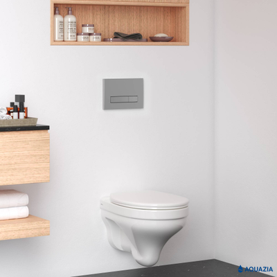 Кнопка AQUAZIA для инсталляции ATOM Line (Матовый хром)