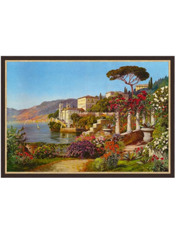 Картина в раме 70х100 см Alois Arnegger - Villa del Balbianello, Lake Como