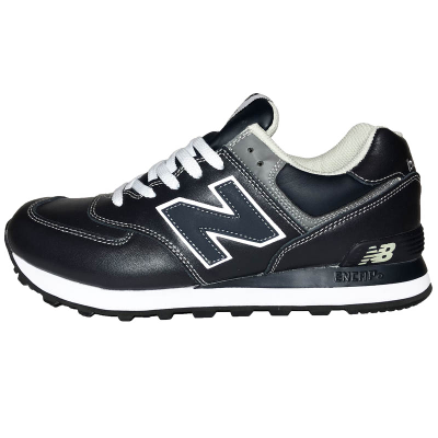 New Balance 574 Leather Stone Blue