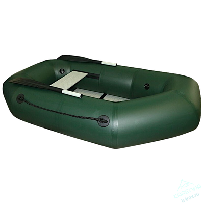 Лодка ПВХ Polar Bird Чирок Гребная PB-190Т Teal со стеклокомпозитной сланью и банкой Зелёная