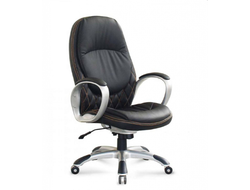 Кресло офисное Айова черная экокожа