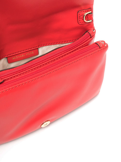 Стеганая сумка Майкл Корс Jet Set Charm красная