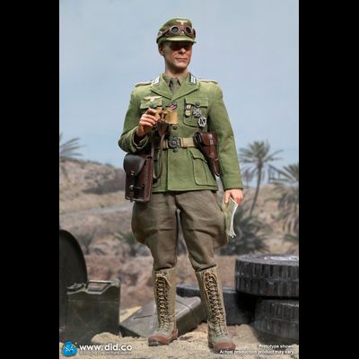 Капитан немецкого Африканского корпуса - КОЛЛЕКЦИОННАЯ ФИГУРКА 1/6 WW2 German Afrika Korps Infantry Captain – Wilhem (D80151) - DID