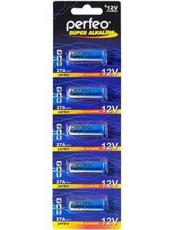Батарейка щелочная Perfeo 27A/5BL Super Alkaline 5шт
