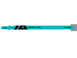 Пилки для лобзика METALLICA Optima T311C, 125/100мм шаг 2,75мм, HCS грубый рез, по дереву