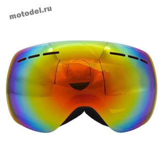 Очки (маска) SP V7 для снегохода, сноуборда, лыж, двойная линза, цветные