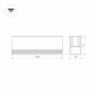 Светильник Arlight ART-LUMILINE-3351-1000-24W (SL, 120 deg, 24V)