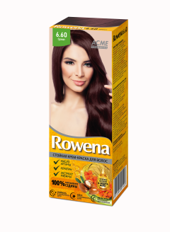 ROWENA Стойкая Крем-Краска для волос (с аммиаком) тон 6.60  Гранат