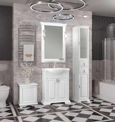 Тумба напольная Opadiris Риспекто 40 белый матовый