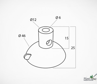 Присоска силиконовая с тремя отверстиями Усиленная