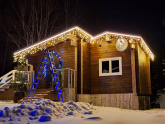 Украшение домов к Новому Году