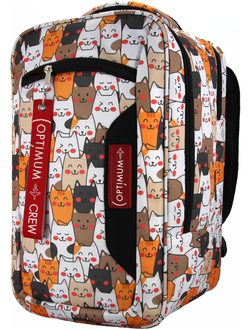 Рюкзак Сумка Чемодан ручная кладь 40x20x25 Optimum Ryanair RL, котики