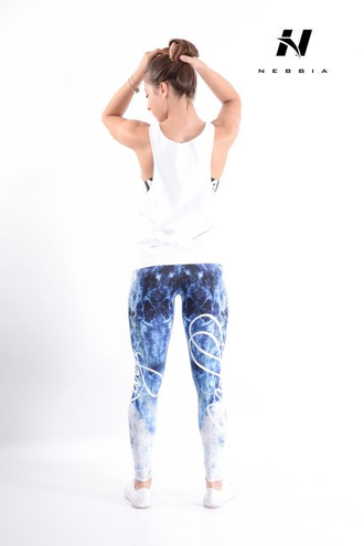 Леггинсы LEGGINGS ART BLUE 882