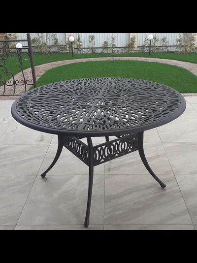 Круглый стол Henry 150 см из литого алюминия