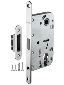 Замок межкомнатный под цилиндр MAGNET M85C-50 CP Хром