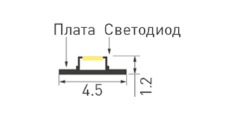 Лента Arlight MICROLED-M240-4.5mm 24V White-CDW (9.6 W/m, IP20, 2216, 5m)